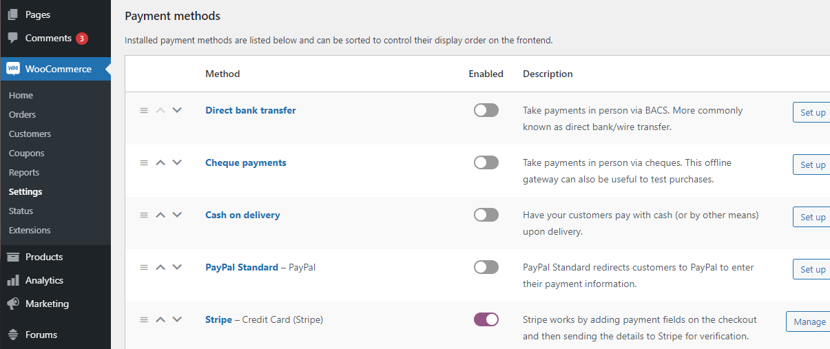 การตั้งค่าวิธีการชำระเงิน WooCommerce