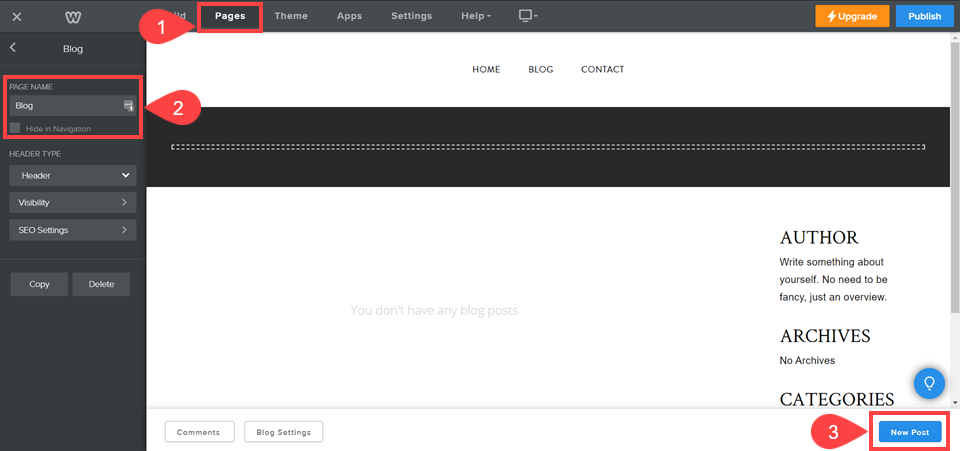 weebly 博客文章與 wordpress