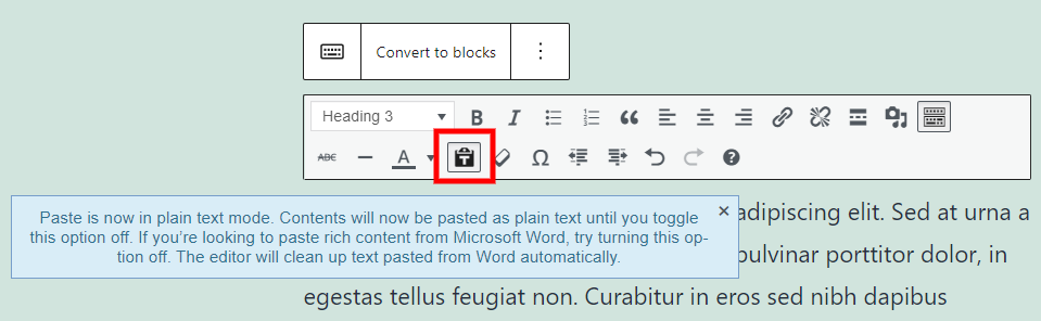 Als Text einfügen