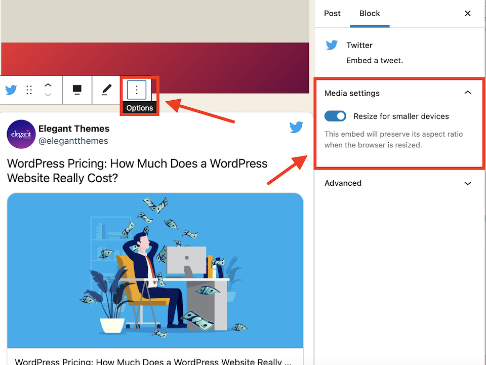 WordPress 嵌入