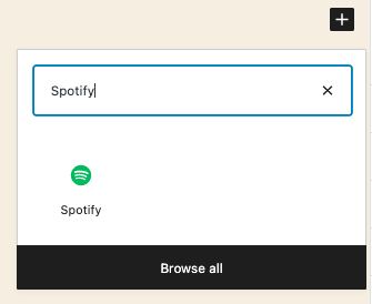 embed spotify