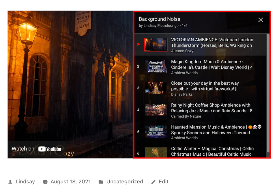 embed youtube