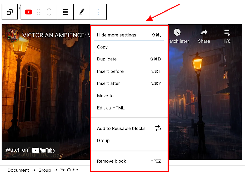 tambahkan video ke wordpress