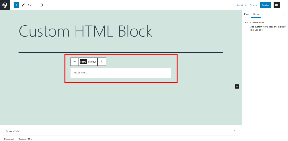 Cara Menambahkan Blok HTML Khusus ke Posting atau Halaman Anda