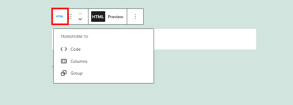 Blok atau Gaya Ubah HTML Khusus