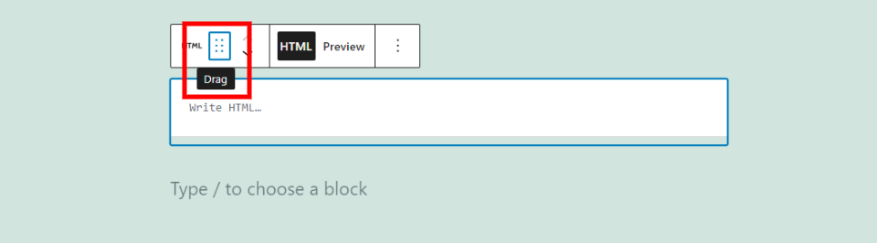 Alat Seret Blok HTML Khusus