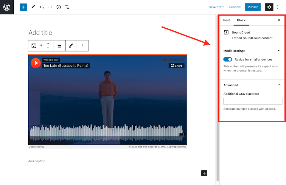 tambahkan musik ke wordpress