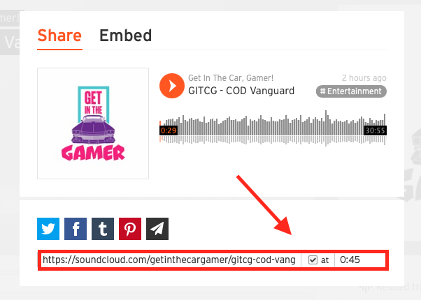 penyematan soundcloud