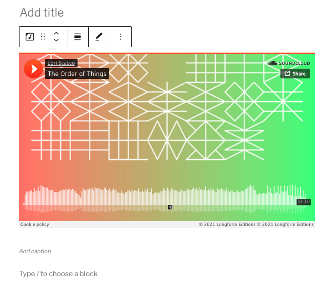 penyematan soundcloud