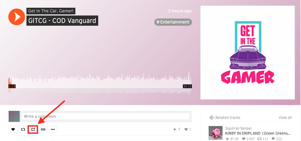 penyematan soundcloud