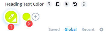 gouttelette signifie couleur globale