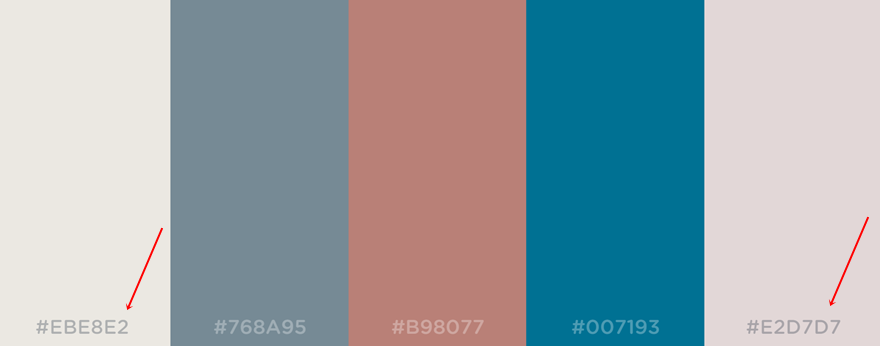 palettes de couleurs