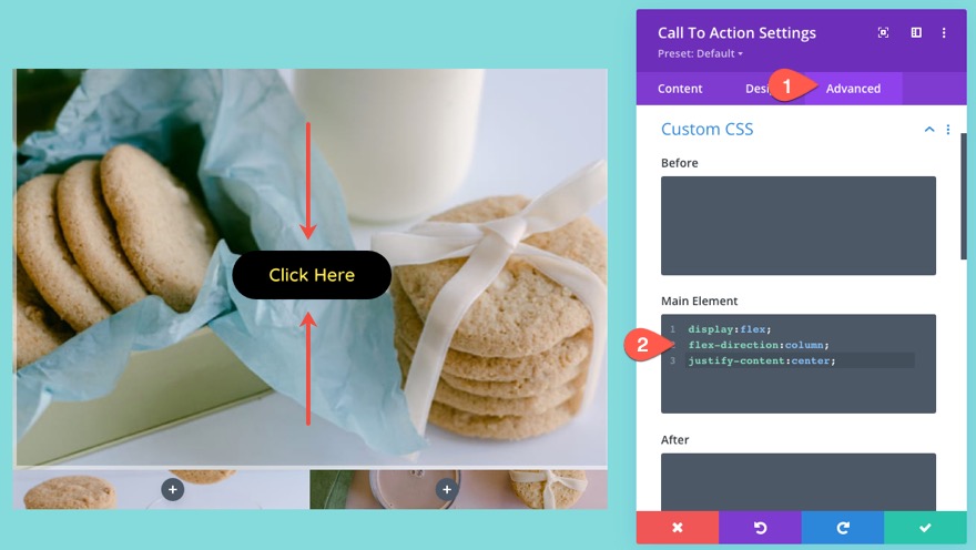 tata letak kotak gambar responsif divi dengan CTA dan overlay arahkan