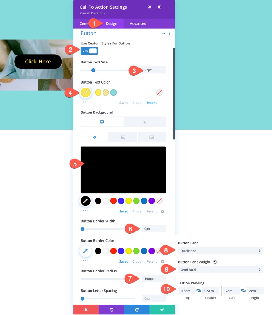 tata letak kotak gambar responsif divi dengan CTA dan overlay arahkan