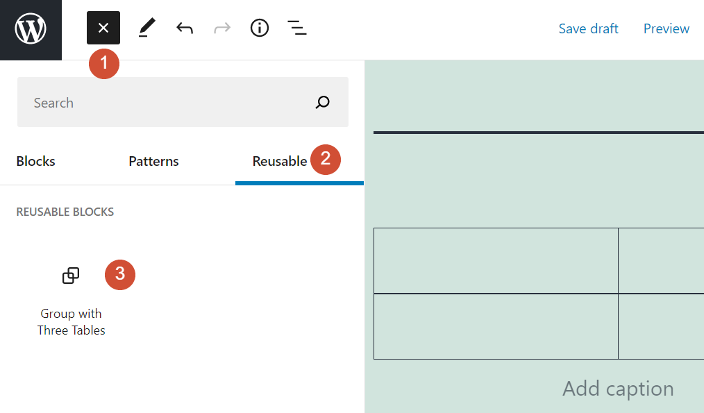 Adicionando um bloco reutilizável no WordPress