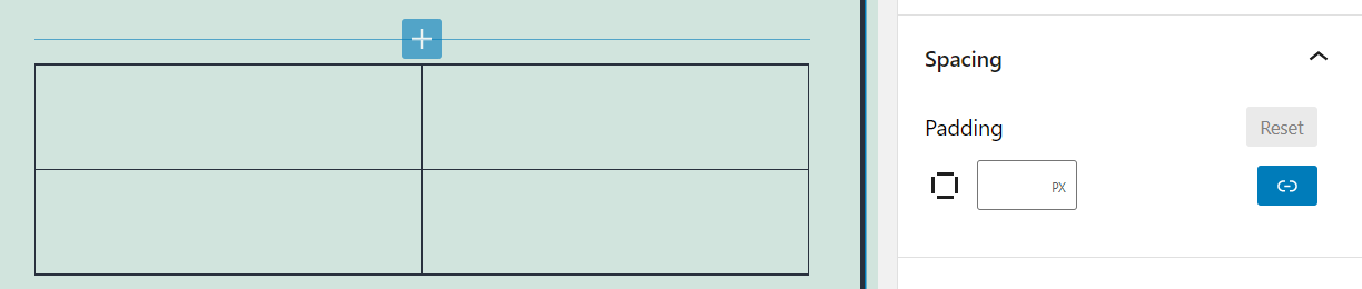 Adicionando preenchimento a um bloco de grupo