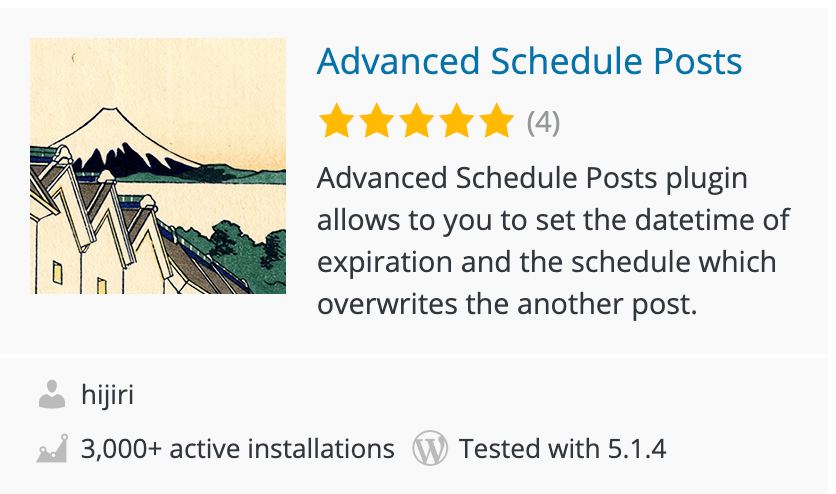 Plugin WordPress para agendamento Advanced Scheduled Posts Plugin