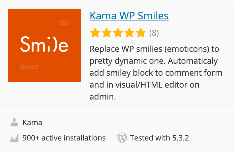 Plugin de emoticon WordPress A plugin that replaces emoticons