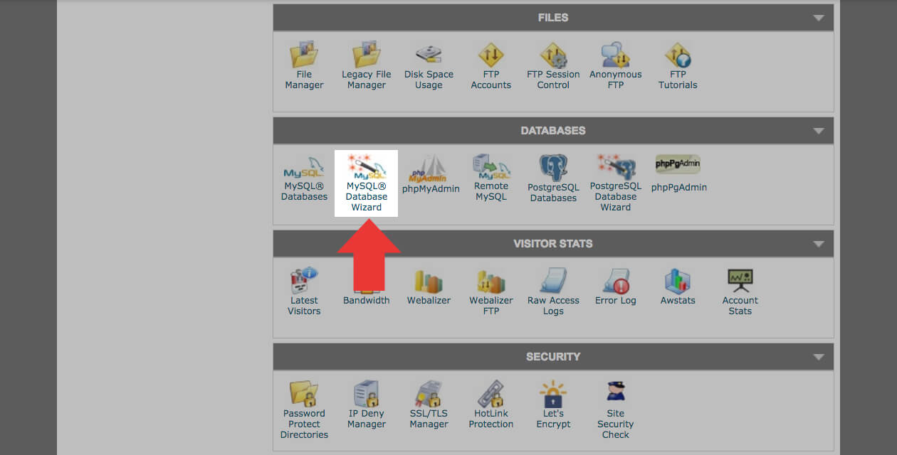 mySQL 數據庫嚮導
