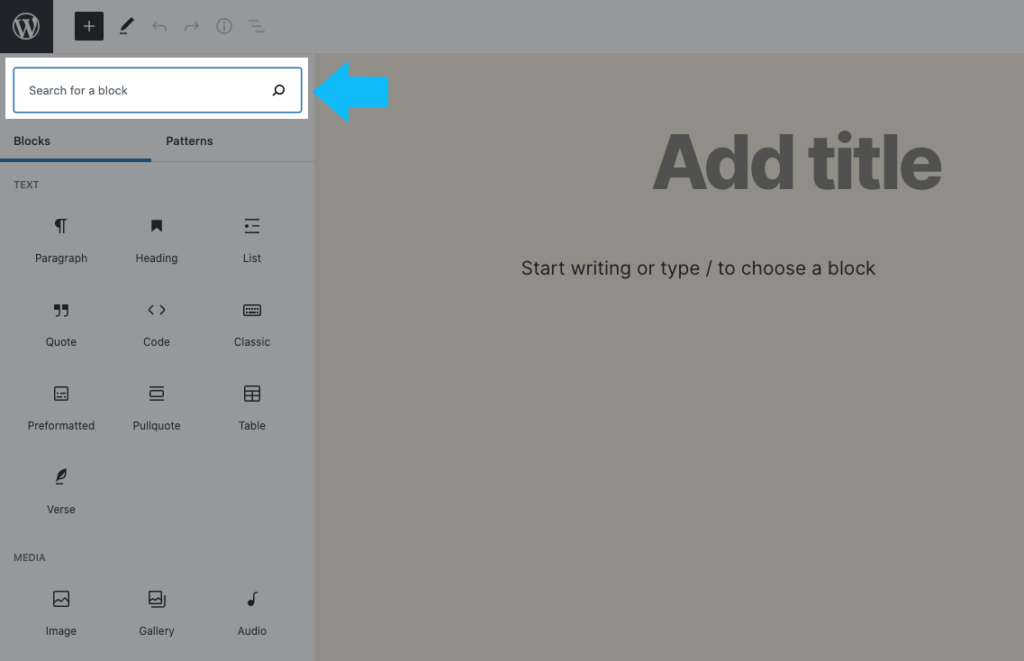 Direktori blok WordPress