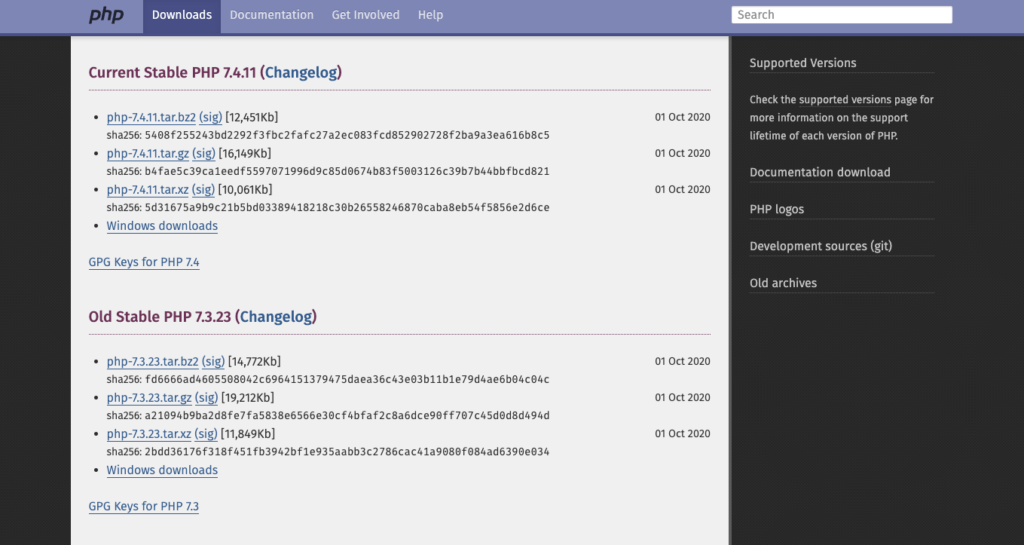 Scarica PHP