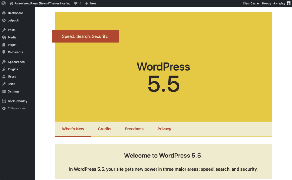 WordPress 5.5 更新