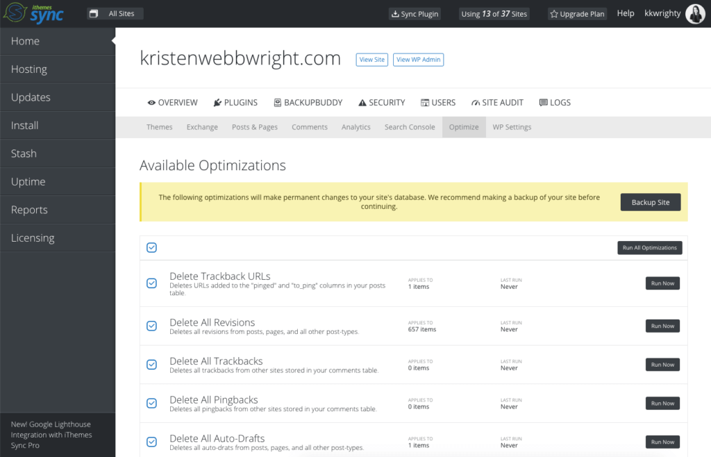 wordpress 数据库优化