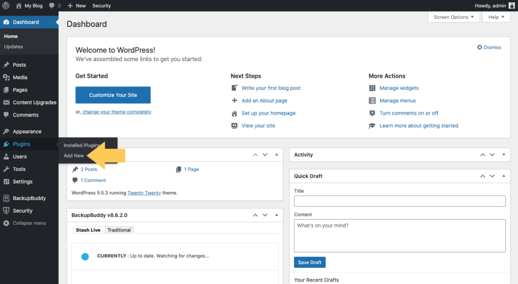 instalați pluginul WordPress