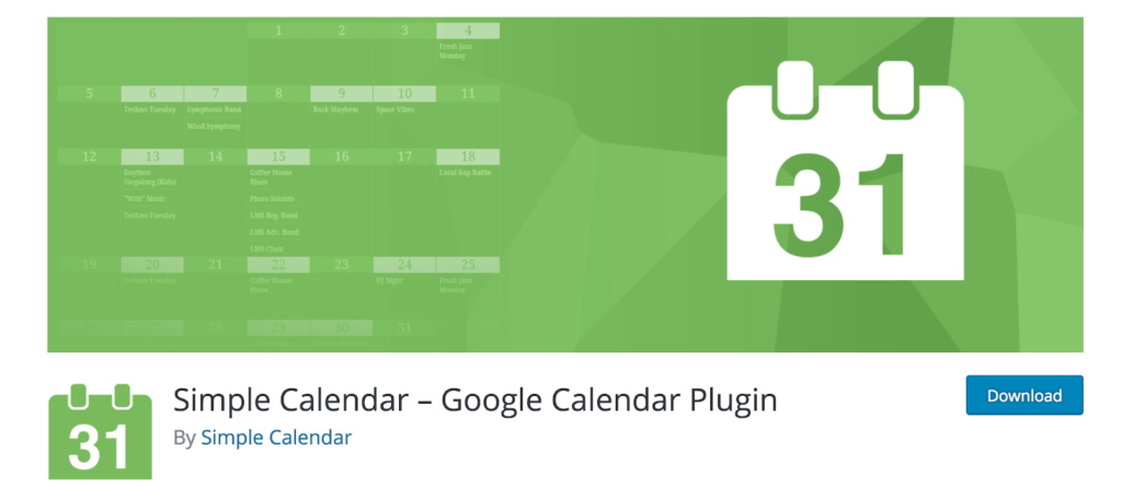 Calendário Simples
