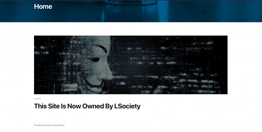 WordPress-Sicherheitsseite gehackt