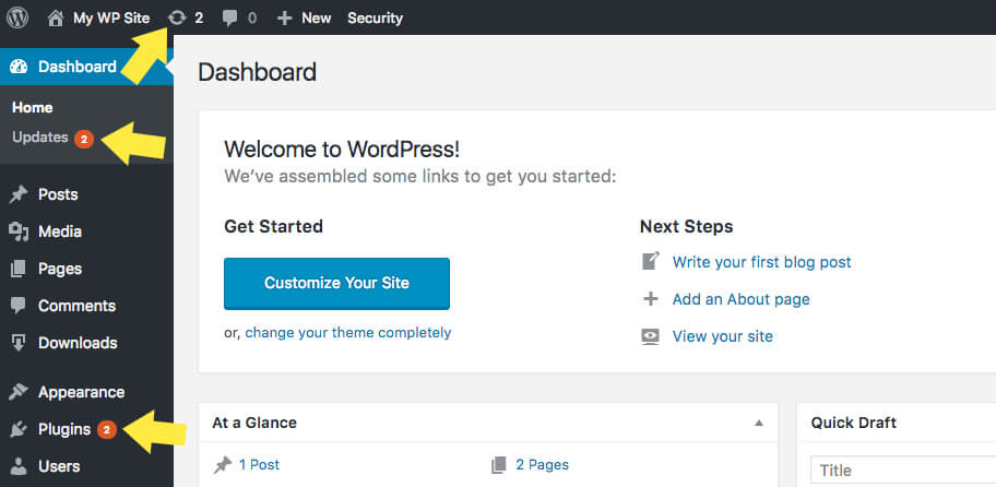 aktualizacje wtyczek wordpress