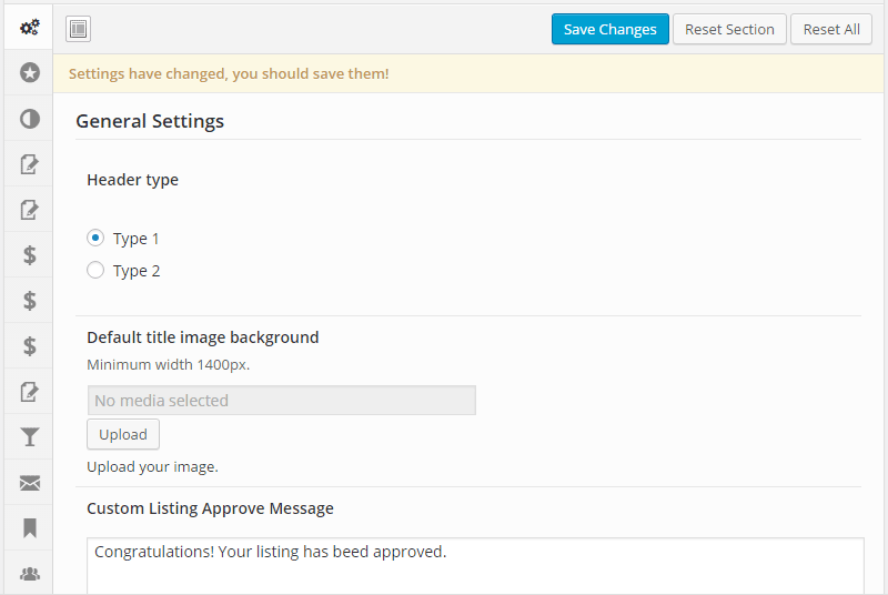 Pannello di controllo ListBuilder