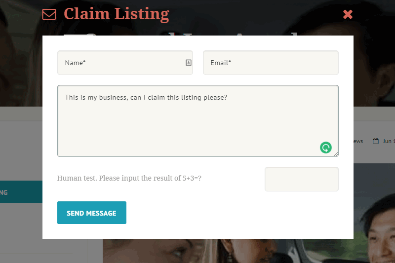 Elenco reclami ListingBuilder