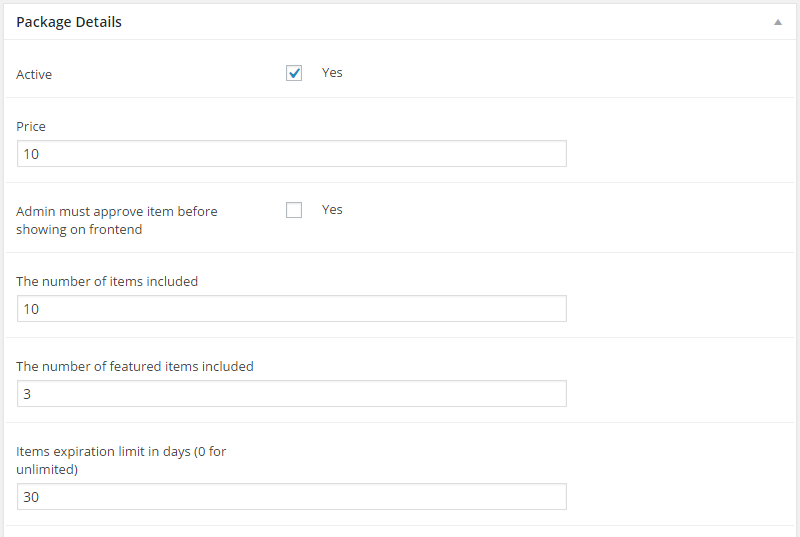 Prezzi del pacchetto ListingBuilder