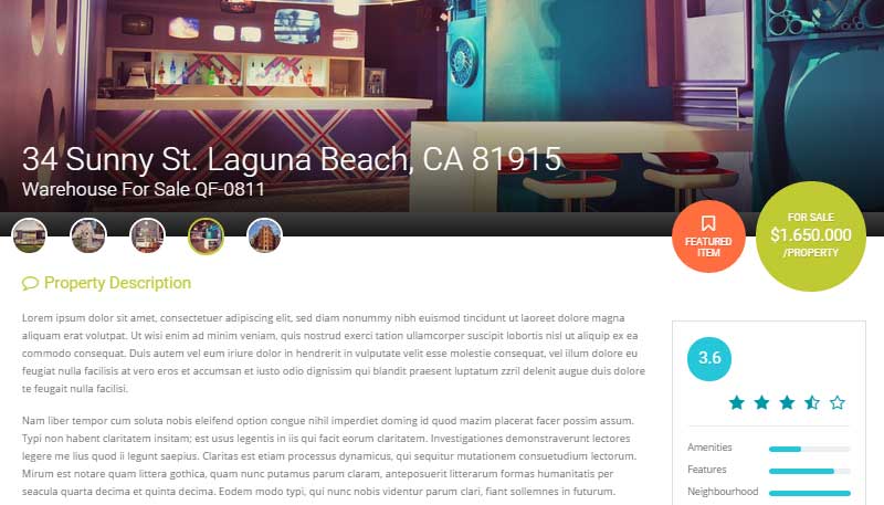 Pagina de listare EstateMLS