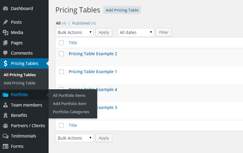 Examinarea temei EXE Tipuri de postări personalizate