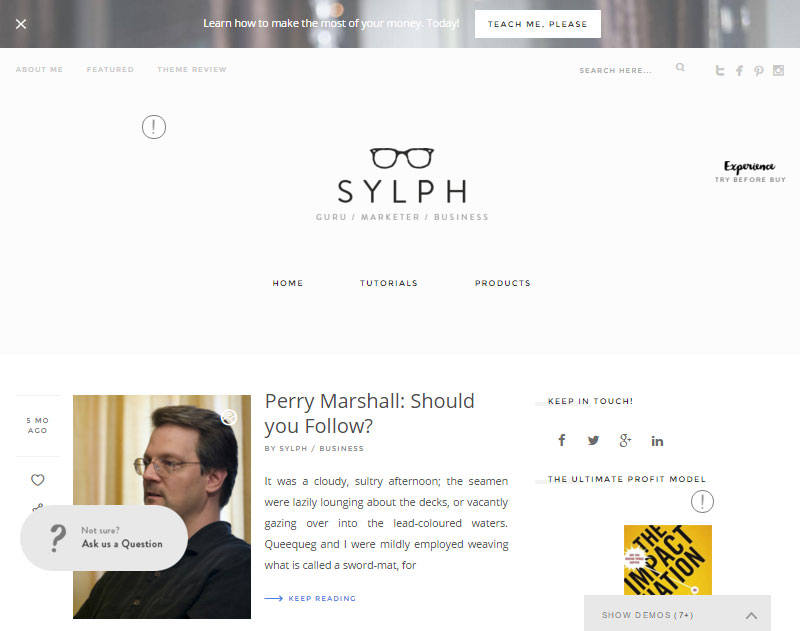 Tema Sylph Business Blogger