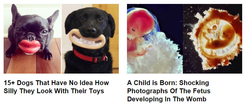 مثال على محتوى النمط الفيروسي