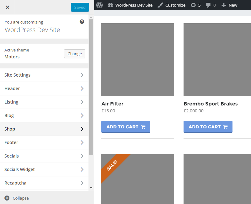 Motors Visual Composer