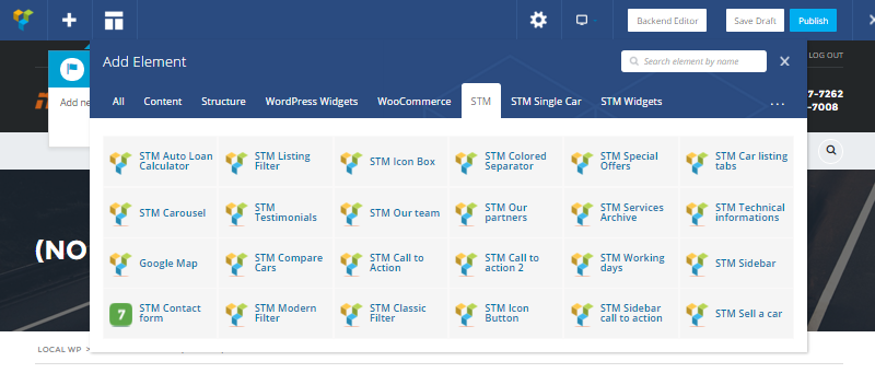 มอเตอร์ Shortcodes