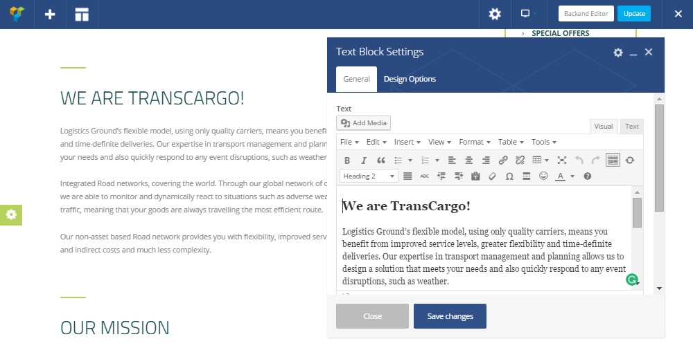Transcargo İnceleme Görsel Besteci