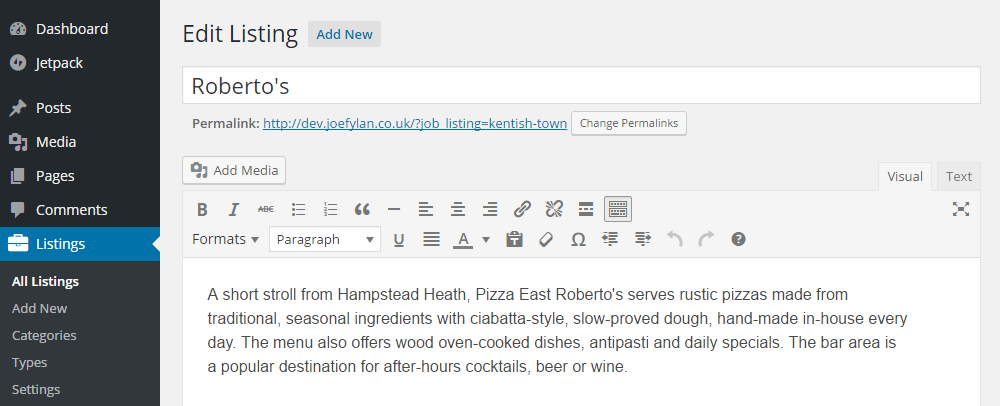 Tema listabilă Adăugați descrierea listei