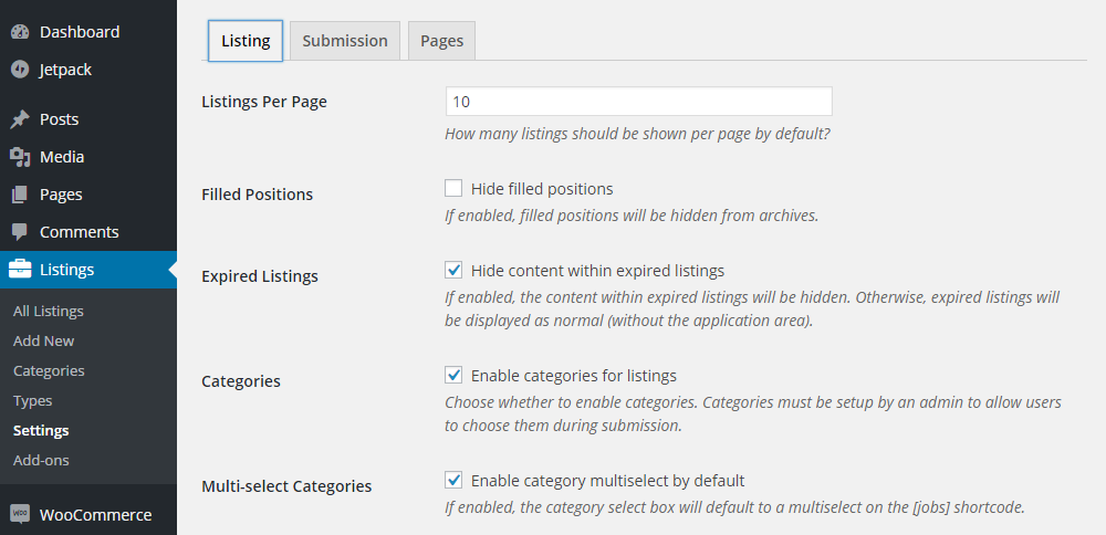 Setări temă listabile 01