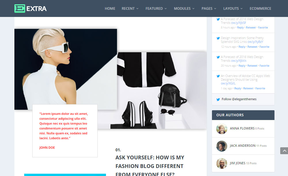 Postare suplimentară pe blogul de revizuire a temei WordPress