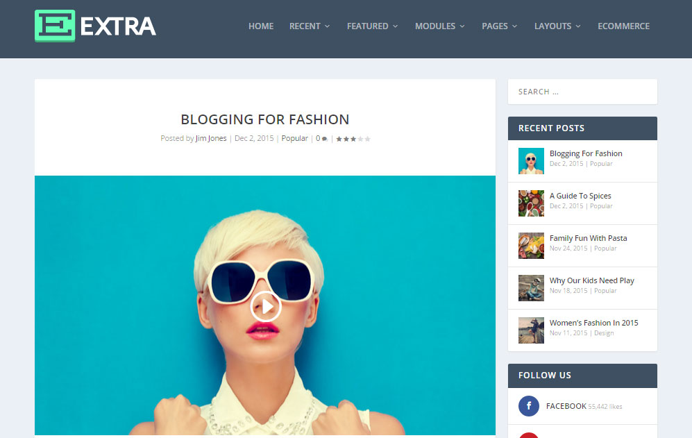 Blog suplimentar de revizuire a temei WordPress