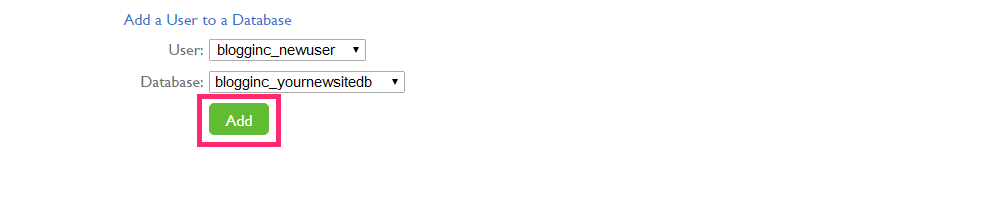 Benutzer der Datenbank zuweisen