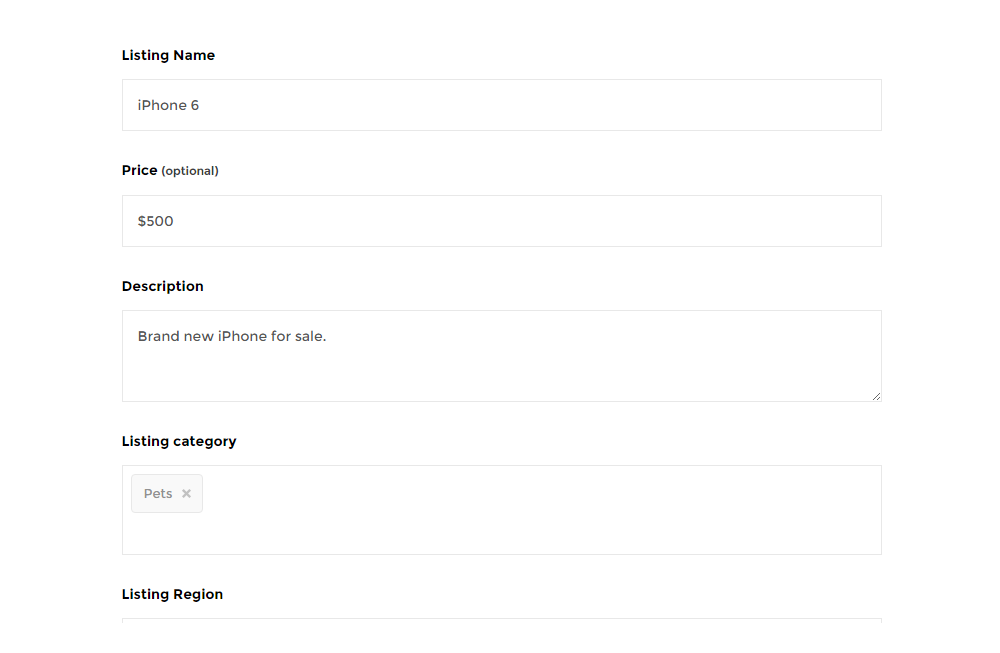 ClassyAds WordPress Theme Überprüfungsformular