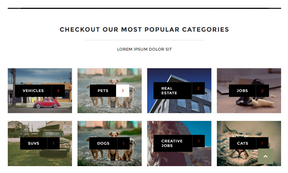 ClassyAds WordPress Theme Review Kategorieseite