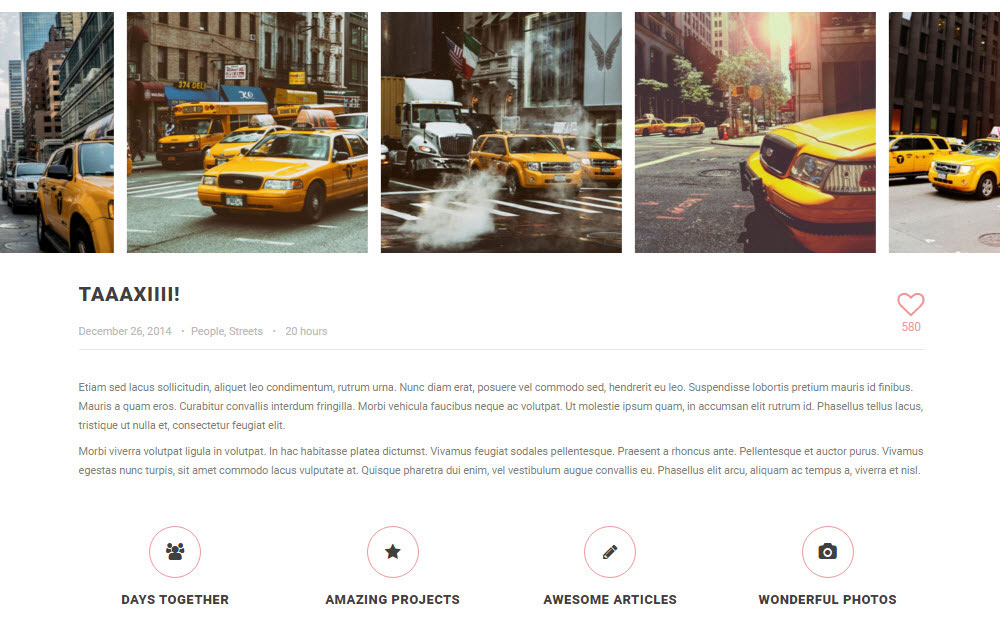 SOHO WordPress Theme Review Album Taxi