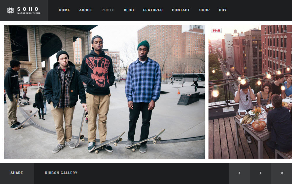 SOHO WordPress Theme Review Ribbon Effekt